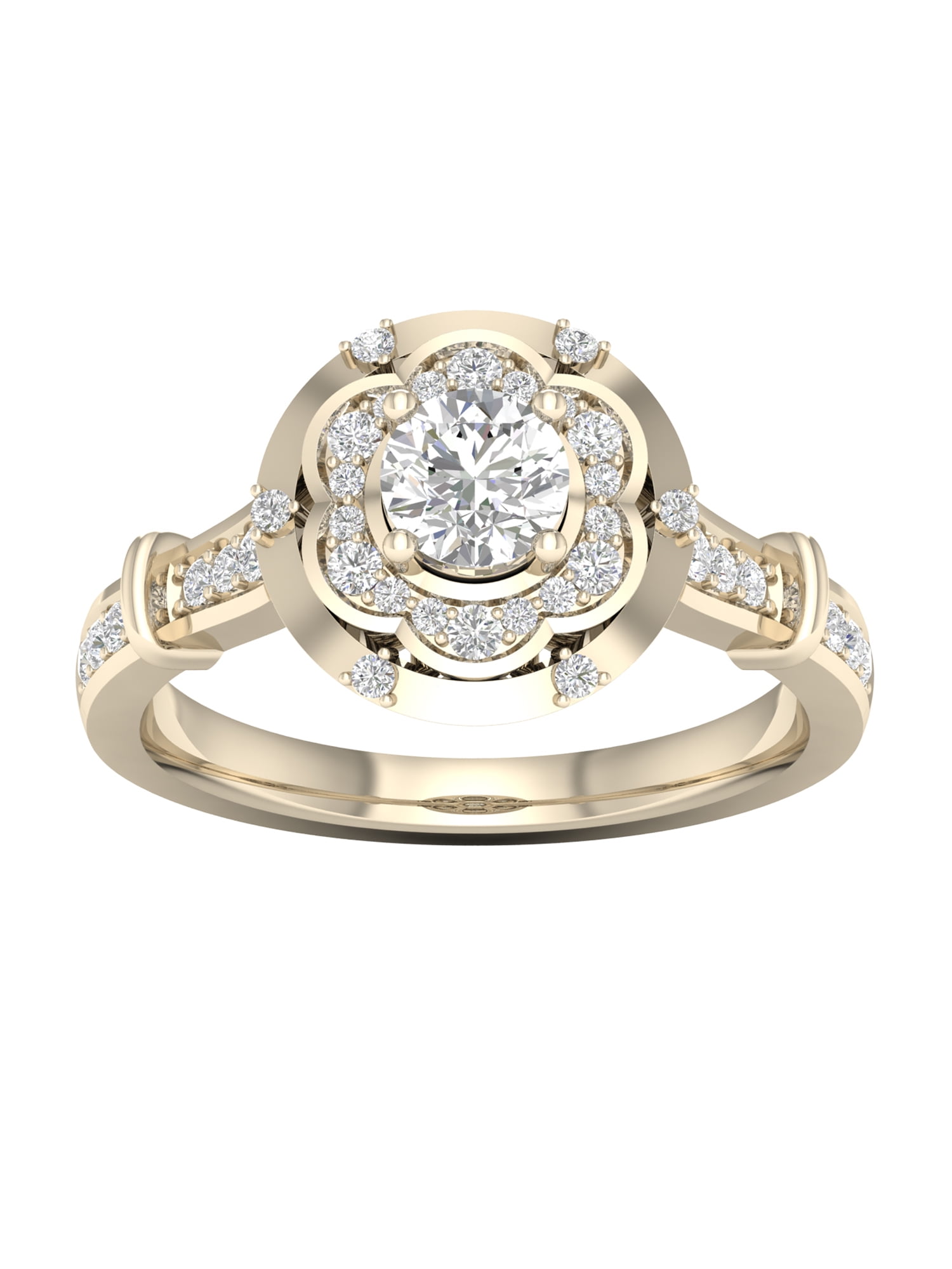 Diamond Cluster Flower Ring 001-130-00550 | Joint Venture Jewelry | Cary, NC